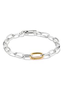 Charm-Armband Thomas Sabo "Charm Club Connect: mit einem Connect Link" Gr. 19, gold (silberfarben, gelbgoldfarben), Armb&auml;nder, Damen, 19, Silber 925 (recycelt), Charm-Armband