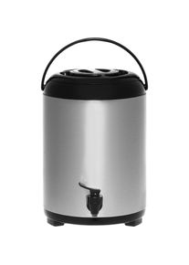 Maku 10L Thermosbeh&auml;lter mit Wasserhahn, Thermoskanne, Silber