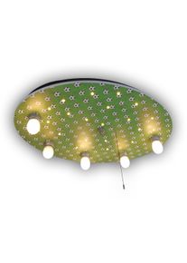 NIERMANN Deckenleuchte "Fu&szlig;b&auml;lle", bunt (gr&uuml;n, silberfarben), 5, H: 7cm, 1 Stk., Leuchten, Kinderzimmer, Kinderlampe, Deckenleuchte