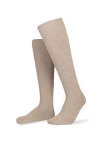 Kniestr&uuml;mpfe Hudson "RELAX COTTON", Herren, Gr. 41-42, beigemeliert, Baumwollmischung, normal, Socken Kniestr&uuml;mpfe, druckfreier Relax-Komfortbund