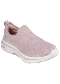 Slip-On Sneaker Skechers "GO WALK ARCH FIT 2.0-ROSA LINDA", Damen, Gr. 37, lila (mauve), Textil, Schuhe Slip-On Sneaker, Trainingsschuh, Schn&uuml;rschuh mit r&uuml;ckfederndem Ultra Go