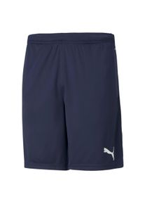 Trainingsshorts Puma "TEAMRISE TRAINING SHORTS", Herren, Gr. S, N-Gr, blau (peacoat, Puma wei&szlig;), Interlock, Obermaterial: 100% Polyester, unifarben, regular fit normal, Hosen Trainingsshorts, leistungsstarke Materialien, Regular Fit, sportlicher Stil