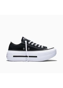 Sneaker Converse "CHUCK TAYLOR ALL STAR LIFT DOUBLE", Damen, Gr. 40, schwarz-wei&szlig; (schwarz, wei&szlig;, schwarz), Textil, Schuhe Sneaker