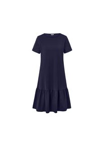 Tchibo - Jerseykleid mit Volant - Damen - Gr. M - dunkelblau