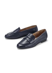 Tchibo - Leder-Loafer - Damen - Gr. 39 - dunkelblau
