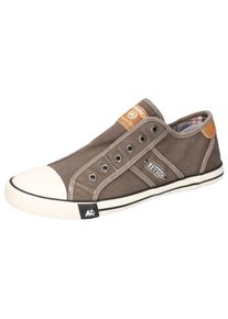 Slip-On Sneaker Lerros, Herren, Gr. 43, Textil, braun (grau), kontrastfarbene Details, Schuhe Slip-On Sneaker, Schlupfschuh, Halbschuh, Sneaker im l&auml;ssigen Look