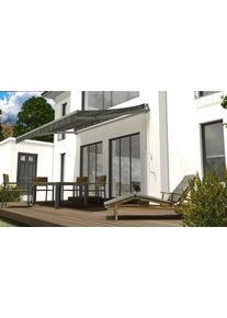 Gelenkarmmarkise SPETTMANN "BASIS", grau (anthrazit, grau), B:300cm, Polyester, Markisen, Gelenkarmmarkise, Breite/Ausfall: 300/200 cm