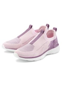 active by Lascana Dames Sneaker in roze/lila ,maat 35, Witt, 100% Textiel