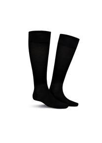Kniestr&uuml;mpfe Kunert "FLY&CARE", Herren, Gr. 47-48, schwarz, Baumwollmischung, normal, Socken Kniestr&uuml;mpfe, St&uuml;tzklasse 3, druckfreier Komfortbund