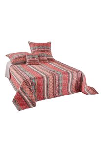 bonprix Cuvertură cu dungi, roşu, pat simplu cu spetează 140/210 cm