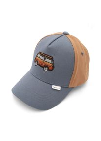 Baseball Cap MaxiMo, Jungen, Gr. 53/55, blau, braun, Canvas, Baumwolle, Caps Baseball Cap, Basecap, Camping-Bus, Klettverschluss, Jungen