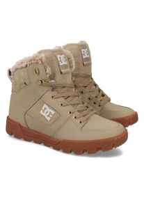 Schn&uuml;rboots DC Shoes "Manteca 4", Damen, Gr. 7,5(38,5), tan, gum, Obermaterial:96.97% Leder, 2.16% Synthetikmaterial, 0.87% Textil;, Schuhe Schn&uuml;rboots