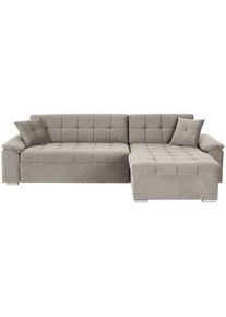 Livetastic , Beige , Textil , Uni , F&uuml;llung: Schaumstoffflocken , L-Form, einmalig seitenverkehrt montierbar , 257x167 cm , Stoffauswahl, Liegefunktion, R&uuml;cken echt, haustierfreundlicher Bezug , Wohnzimmer, Sofas & Couches, Wohnlandschaften, Ecksofas