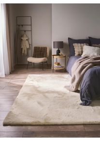 benuta nest Fuskepelsmatte Dave Cr&egrave;me 160x230 cm0000 Krem Enfarget