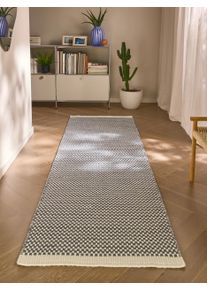 benuta Pure Wool Runner Laura Grey 80x250 cm - Wool Hallway Runners