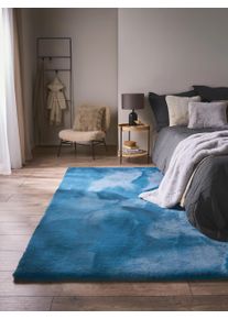 benuta nest Dywan z sztucznego futra Dave benzyna 160x230 cm0000 Poliester Jednolity