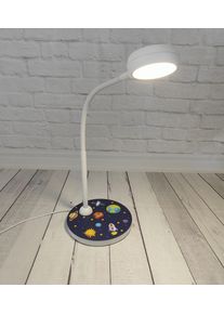 Niermann Nachttischlampe "Tischleuchte Weltall, Kinderlampe", bunt (multi color), 1, 1 Stk., Leuchten, Hochwertige Tisch-Leseleuchte, Kinderzimmer, Nachttischlampe