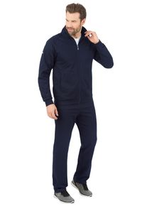 Jogginganzug TRIGEMA "TRIGEMA Jogginganzug", Herren, Gr. L, blau (navy), Sweatware, 70% Baumwolle, 30% Polyester, Sportanz&uuml;ge Jogginganzug