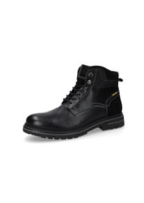 Schn&uuml;rboots Camel Active, Damen, Gr. 43, schwarz, Leder, Basic, Schuhe Schn&uuml;rboots, Winterboots, Stiefel mit Rei&szlig;verschluss