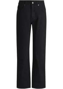 Straight-Jeans HUGO BLUE "Elyah", Damen, Gr. 34, L&auml;nge 34, schwarz, Denim/Jeans, Obermaterial: 94% Baumwolle, 4% Elastomultiester, 2% Elasthan, unifarben, Basic, straight fit lang, Jeans Straight-Jeans, Straight Fit Jeans mit hoher Leibh&ouml;he, Tall L&auml;nge 36
