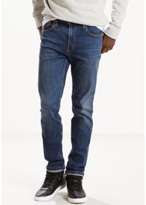 Levi's Tapered-fit-Jeans LEVI'S "502 TAPER", Herren, Gr. 36, L&auml;nge 30, blau (panda), Denim/Jeans, Obermaterial: 82% Baumwolle, 17% Polyester, 1% Elasthan, unifarben, Basic, loose fit kn&ouml;chellang, Jeans Tapered-fit-Jeans, in elegantem, modernem Stil