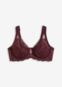 Minimizer-BH med vadderade axelband - r&ouml;d - storlek 105F - bonprix
