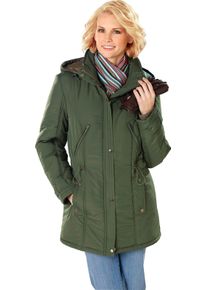 Dames Gewatteerde jas, verstelbaar in de wijdte kaki Maat 42