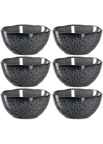 Leonardo, Schale &raquo;MATERA&laquo; 6 Stk. aus Keramik &Oslash; 12 cm, anthrazit, Keramik,