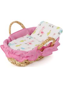 Bayer Chic 2000 CHIC2000, Puppen Tragetasche &raquo;Lama, 38 cm&laquo;, rosa/wei&szlig;,