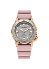 Citizen, Damen, Taucheruhr &raquo;Promaster Eco-Drive Diver&laquo; Armbanduhr, Solar, Damenuhr, analog, Tag, Batterie-Entladungsanzeige, rosa, Stilvolle 
