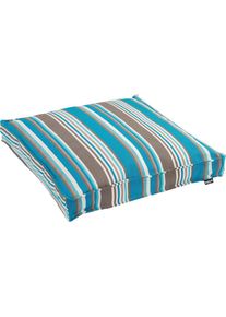 HOCK H.O.C.K., Sitzkissen &raquo;Yucatan&laquo; mit bunten Streifen, blau/bunt + gestreift, Kunstfaser, B/L: 50 cm x 50 cm - 1 Stk.