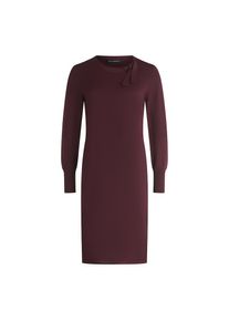 Betty Barclay, Damen, Strickkleid &raquo;Strickkleid mit Schleifenknoten&laquo;, Dark Aubergine, 42 - EURO, Passform: Figurumspielend