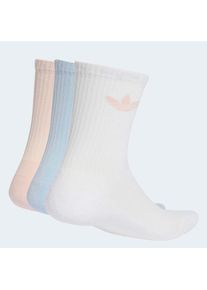 adidas originals, Damen, Sportsocken &raquo;TREFOIL CUSHION CREW SOCKEN, 3 PAAR&laquo; 3 Paar tlg. f&uuml;r Erwachsene, 3er-Pack, mit Logodruck, wadenlang, White/