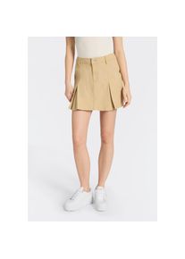 HUGO Blue, Damen, Minirock &raquo;Rundale&laquo; mit Falten, Mid Waist, Open Beige 280, 44, Rock von HUGO Blue Womenswear