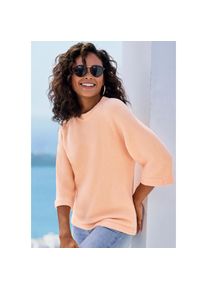Vivance, Kurzarmpullover, apricot, 40/42