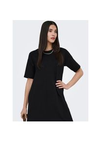 Only, Damen, Minikleid &raquo;ONLMARA S/S POCKET DRESS JRS NOOS&laquo; Baumwolle, oversize, Rundhals, Black, XS - N-Gr, Kurzes Shirtkleid von Only