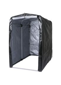 Ger&auml;tehaus HWC-N61, Gartenschuppen Ger&auml;teschuppen Gartenhaus, Alu UV-Schutz wasserfest, 201x121x201cm ~ anthrazit