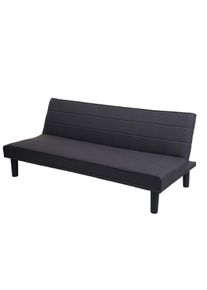 Schlafsofa HWC-J17, Couch Klappsofa G&auml;stebett Bettsofa, Schlaffunktion Stoff/Textil 165cm ~ anthrazit-grau