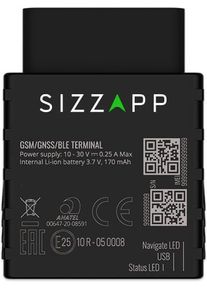 Sizzapp OBD, GPS tracking device