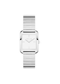 Quarzuhr Tamaris "The Square Retro Strap", silber (silberfarben, wei&szlig;), Armbanduhren, Damen, silberfarben, Quarzuhr, Armbanduhr, Damenuhr, Edelstahlarmband, analog