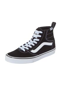 Sneaker Vans "ASHWOOD HI DECON", Damen, Gr. 42,5, schwarz-wei&szlig; (schwarz, wei&szlig;), Leder, Synthetik, Textil, Schuhe Sneaker