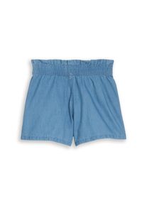 Jeansshorts Tom Tailor, M&auml;dchen, Gr. 128, N-Gr, blau (mid stone bright blau), Denim/Jeans, Obermaterial: 100% Baumwolle, regular fit kurz, Jeans Jeansshorts, mit elastischem Bund
