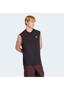 Tanktop adidas originals "TREFOIL ESSENTIALS, &Auml;RMELLOS", Herren, Gr. XL, schwarz, Obermaterial: 100% Baumwolle, normal, Rundhals, Tops Tanktop
