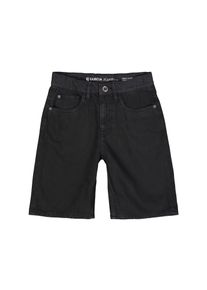 Jeansbermudas Garcia "Ilyano Short", Jungen, Gr. 152, N-Gr, schwarz, Denim/Jeans, Obermaterial: 100% Baumwolle, unifarben, normal knielang, Jeans Jeansbermudas, im 5-Pocket-Stil, for Boys