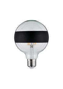 Paulmann LED-Leuchtmittel "G125 Ringspiegel 640lm 2700K 6,5W 230V silber", Energieeffizienz: F, schwarz, L:17,4cm &Oslash;:12,5cm, Leuchtmittel, LED-Leuchtmittel