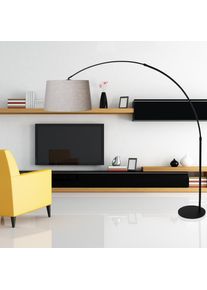 Steinhauer Stresa Bogenlampe Schwarz, 1-flammig