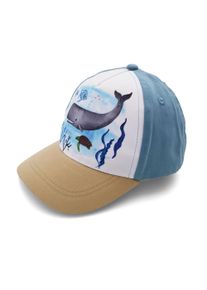 Baseball Cap MaxiMo, Jungen, Gr. 49/51, blau washed, Canvas, Obermaterial: 75% Baumwolle, 25% Polyester, Caps Baseball Cap, Blue Washed, Wal-Motiv, Basecap, Klettverschluss, MINI Boy