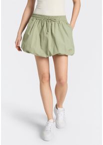 Ballonrock HUGO BLUE "Rababa", Damen, Gr. 44, light, pastel gr&uuml;n 337, Web, Obermaterial: 100% Baumwolle, unifarben, kurz, R&ouml;cke Ballonrock, mit elastischem Bund, Logostickerei