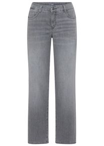 Bequeme Jeans MAC "Gracia", Damen, Gr. 46, L&auml;nge 30, grau (carbon grau used), Denim/Jeans, Obermaterial: 88% Baumwolle, 9% Polyester, 3% Elasthan, unifarben, comfort fit kn&ouml;chellang, Jeans Bequeme Jeans