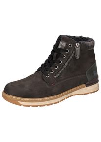 Winterboots Lerros, Herren, Gr. 43, Warmfutter, grau (dunkelgrau), Lederimitat, used, Schuhe Winterboots, Casual Boots, Winterboots mit Warmfutter